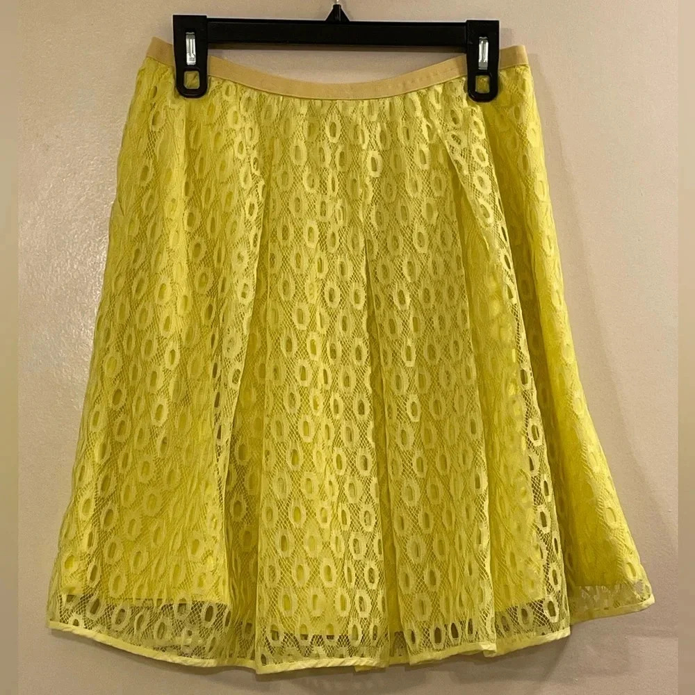 MAEVE by ANTHROPOLOGIE NWOT Lawn Party‎ Skirt in Yellow - Picture 4 of 8